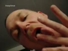 I'm just licking my fingers and making myself some simple come.